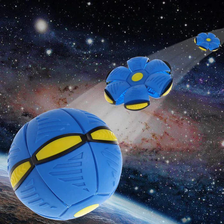 2-in-1 UFO Flying Throw Disc Ball – Transformable Frisbee & Ball for Kids