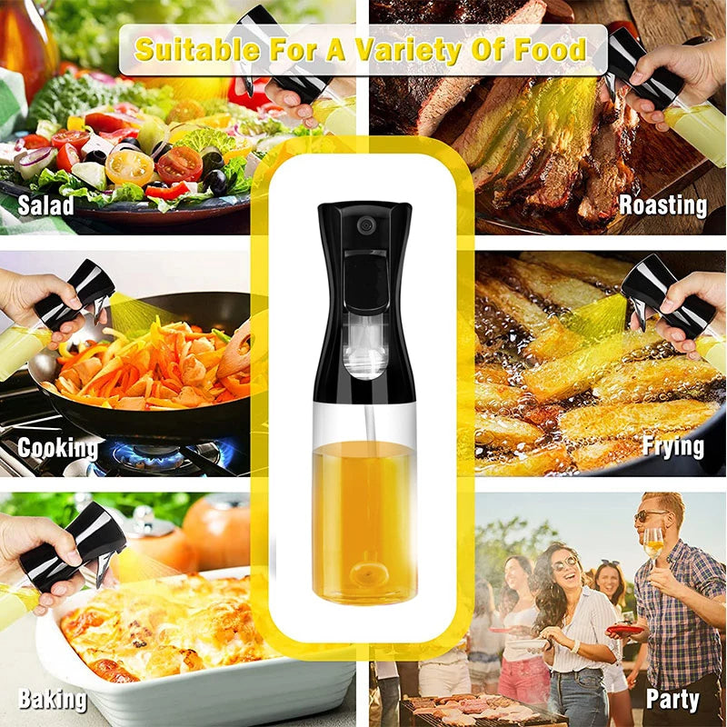 200ML Oil Spray Bottle for Cooking – Refillable Kitchen Sprayer