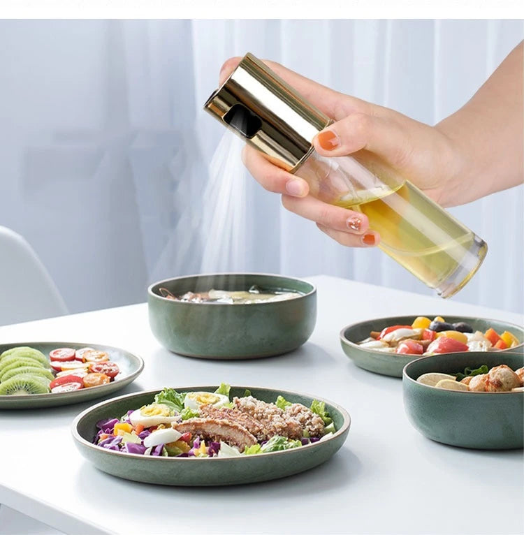 100ML Glass Olive Oil Sprayer – Refillable Cooking Spray Bottle for Kitchen