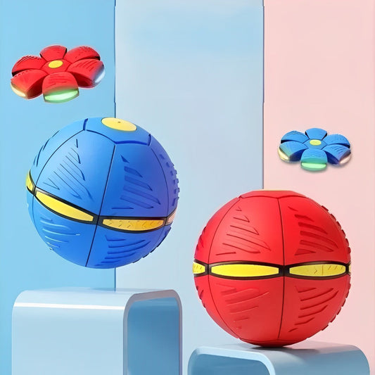 2-in-1 UFO Flying Throw Disc Ball – Transformable Frisbee & Ball for Kids
